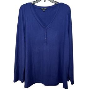 Mario Serrano women’s blue long-sleeve top. Size XL